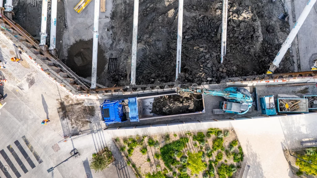 Chantier de Peillonnex vu du ciel, Chêne-Bourg