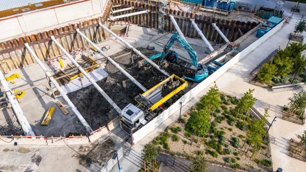 Organisation des flux de camions sur le chantier de Peillonnex